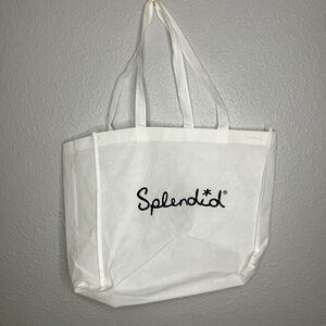Re-usable Splendid White Tote Shopping bag‎